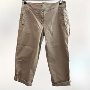 Eileen Fisher Pants Midnight Cuff Brown Capris